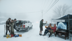 A severe blizzard warning has been issued as specialists predict paralyzing snow, mass outages and transport chaos yet some residents insist it’s media hysteria