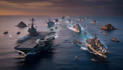 Tensions surge: Chinese fleet sails into contested waters as a US aircraft carrier approaches