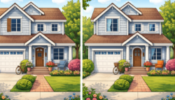 10-Second Task: Identify 3 Variations Between Two Home Photos