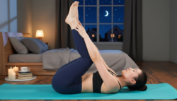 4 Nighttime Yoga Positions to Ease Stiff Hips and Lower-Body Strain