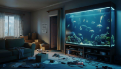 Evicted after $22,000 in unpaid rent, a tenant leaves behind a giant aquarium “and a hefty bill”