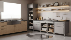 Goodbye traditional kitchen cabinets: this cheaper trend won’t warp, swell, or grow mould