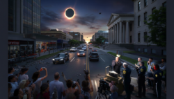 Day will turn to night as officials admit they fear chaos during the longest solar eclipse of the century and blame media for stoking hysteria