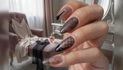 The Sheer Stockings Nail Trend Is Back Creating a Polished Look Inspired by Classic Hosiery