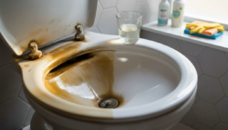 Just half a glass is enough: clever tricks to make old toilet bowls and bathroom fixtures look like new again