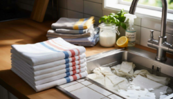 Goodbye baking soda: the trick that makes kitchen towels and tea towels white again