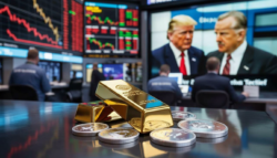 Gold and silver prices drop after Trump selects a new Fed chief